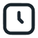A black square icon with rounded corners featuring a simple clock face showing the time at approximately 10:10.
