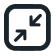A square icon with two diagonal arrows pointing toward the center, indicating a "collapse" or "minimize" function.